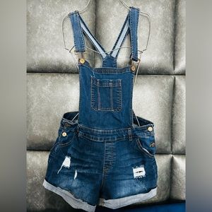 Short overalls denim woman size L